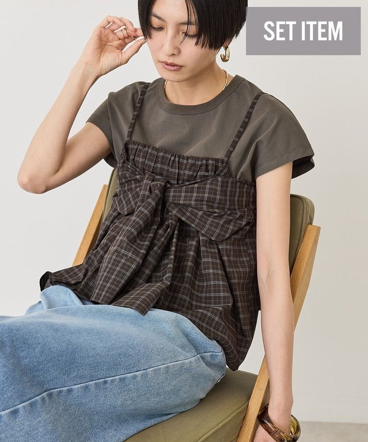 2点セット】ノースリーブTシャツ＋ビスチェ | アメリカンホリック