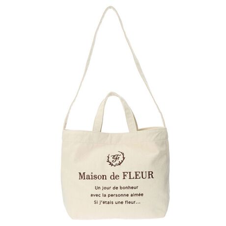 ブランドロゴキャンバス2wayトートバッグ メゾン ド フルール Maison De Fleur 8a11f0j7400 ファッション通販 マルイウェブチャネル