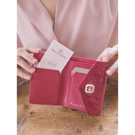 エナメルモノグラムミニウォレット | メゾン ド フルール(Maison de  