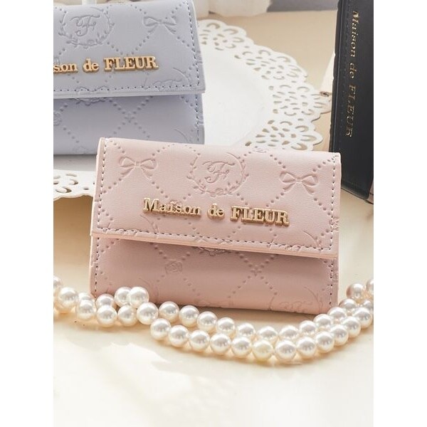 【値下げ】Maison de FLEUR メゾンドフルール モノグラムキーケース モノグラムキーチャームパスケース(505656298) | メゾンド