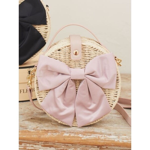 メゾンドフルール リボンカゴバッグ メゾン ド フルール Maison de FLEUR フリルハンドルメイズ