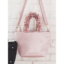 パールサテンフリルハンドル2Wayトートバッグ