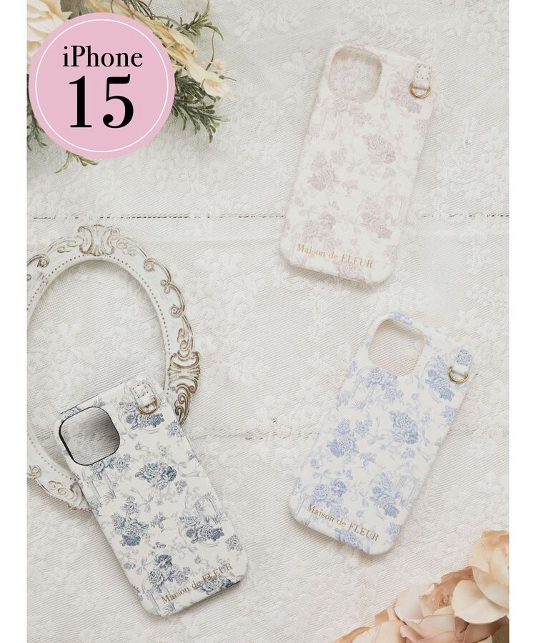 Maison de FLEUR ビジューベルトiPhone14ケース 未使用 メゾン ド フルール Maison de FLEUR ビジューバックルベルト