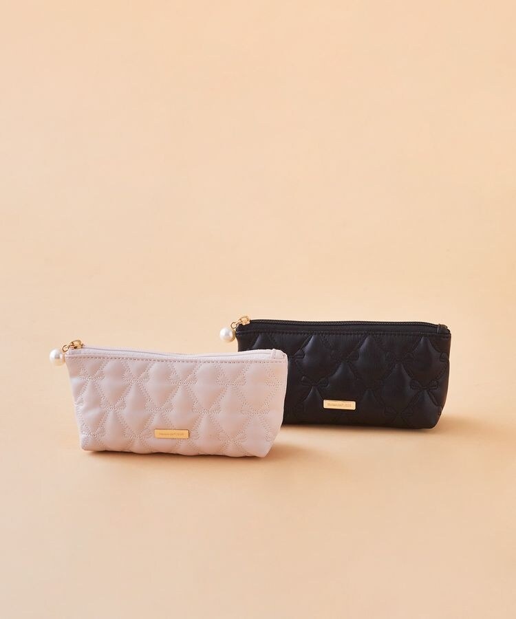 【60％OFF】 あこがれのリボンキルティングロングポーチ ド メゾン | バッグ