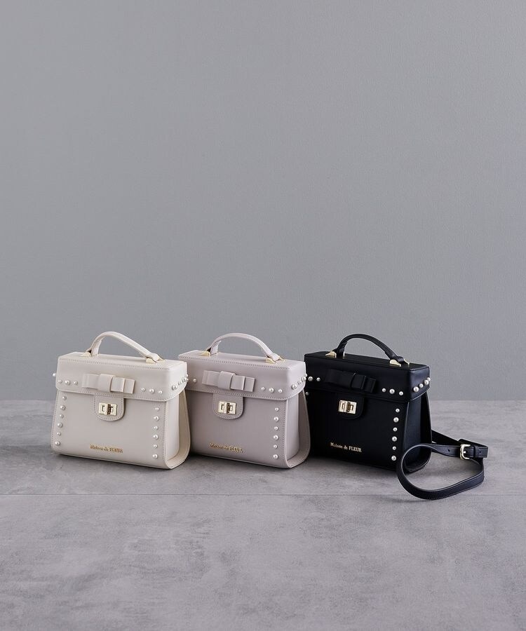 ♡メゾン・ド・フルール　レースリボンパールビジューフラップバッグ♡ レースリボンパールビジューフラップバッグ/Maison de FLEUR