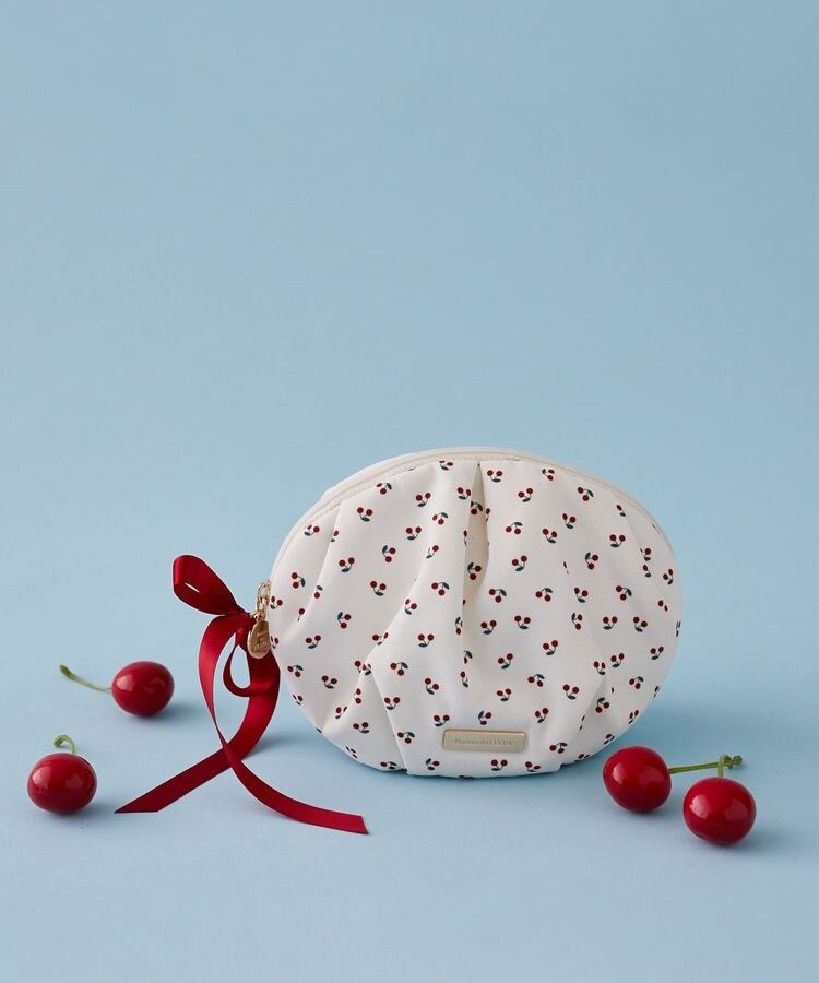 レスポートサック チェリー柄 ホワイト ポーチ さくらんぼ 神崎恵さん