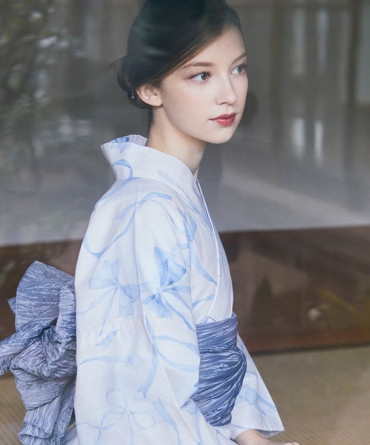 Maison de FLEUR ミュゲリボン浴衣 ミュゲリボン浴衣/Maison de FLEUR（メゾン ド フルール）の浴衣