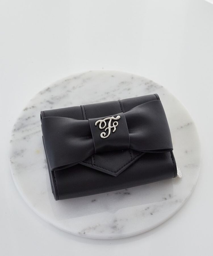 Maison de FLEUR メゾンドフルール2つ折り財布ブラック メゾン ド フルール Maison de FLEUR カラーモノグラム