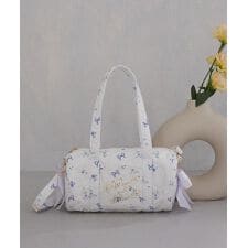 フラワーリボンプリント2Wayボストンバッグ