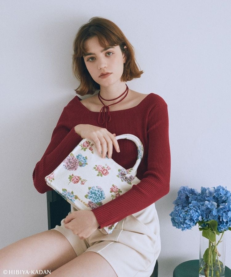 リボンチャーム付き3ルームトートバッグ | メゾン ド フルール(Maison