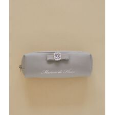 パールビジュー合皮リボンロングポーチ