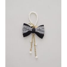 ベロアレースリボンチャーム