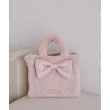 メゾン ド フルール(Maison de FLEUR)のサテンリボンファー2Wayスクエアトートバッグ