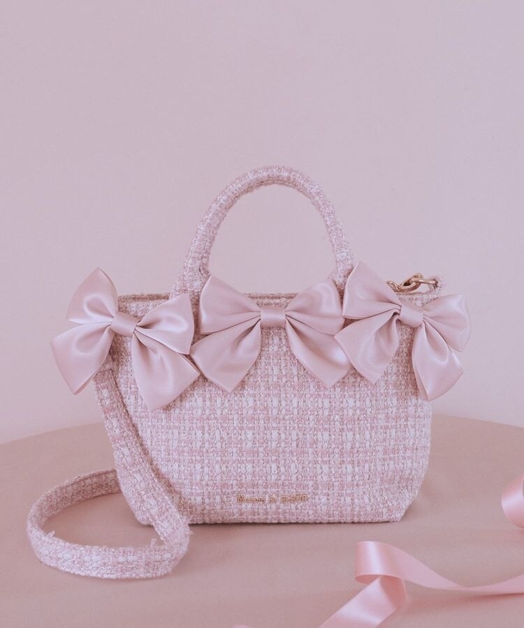 新品未使用！メゾンドフルール ボリュームリボン2Wayトートバッグ ボリュームリボン2Wayトートバッグ/Maison de FLEUR（メゾン ド