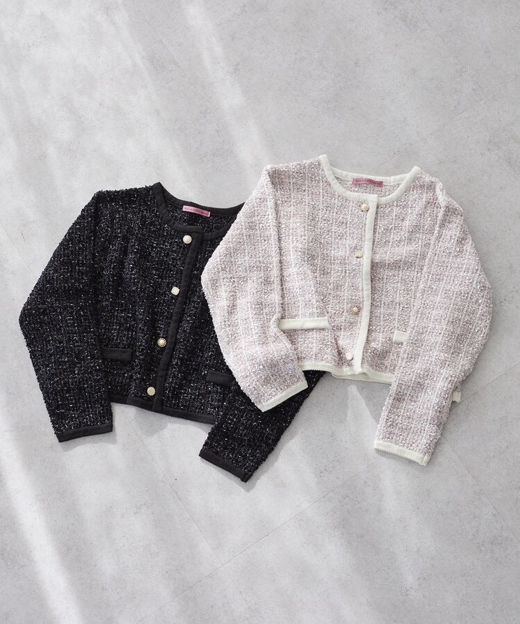 ツイードニットカーディガン | メゾン ド フルール(Maison de FLEUR