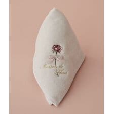 ローズ刺繍タオルハンカチ