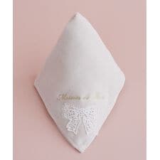 リボンレースタオルハンカチ