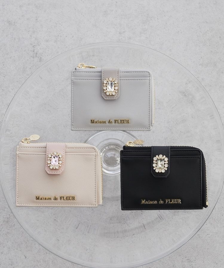 Maison de FLEUR EC限定 ベルトリボンミニウォレット EC限定ベルトリボンミニウォレット/Maison de FLEUR（メゾン ド
