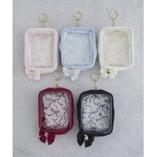 5色展開】リボンプリントクリアポーチ | メゾン ド フルール(Maison de 