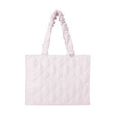 ギャザーハンドルリボンキルティングトート