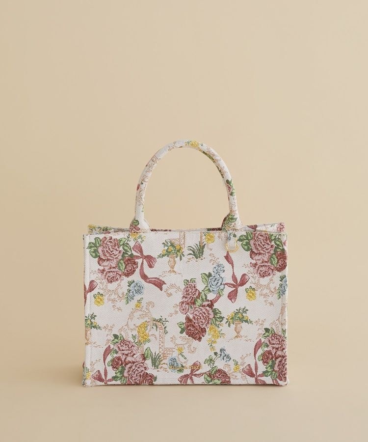 フラワーガーデン柄ゴブラン2Wayスクエアトート | メゾン ド フルール
