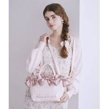 リボンジャカード2Wayミニトートバッグ