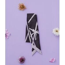 リボンモチーフ柄スカーフ