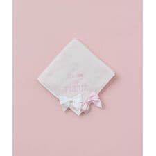 バイカラーリボンタオルハンカチ