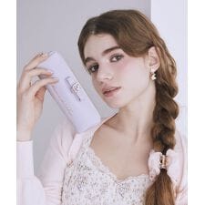 パールビジュー合皮リボンロングポーチ