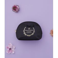 サテンリボンラウンドポーチ