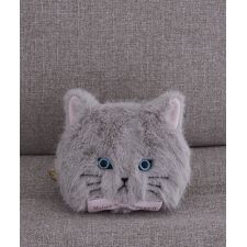 ねこフェイスポーチ