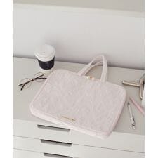 リボン柄キルティングPCケース