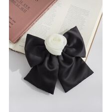 オーガンジーローズビッグリボンバレッタ