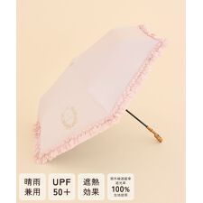 《晴雨兼用》遮光&UV CUT フリル折りたたみ傘