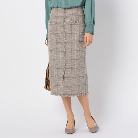 ツイードフリンジタイトスカート | ノーリーズ(NOLLEY 