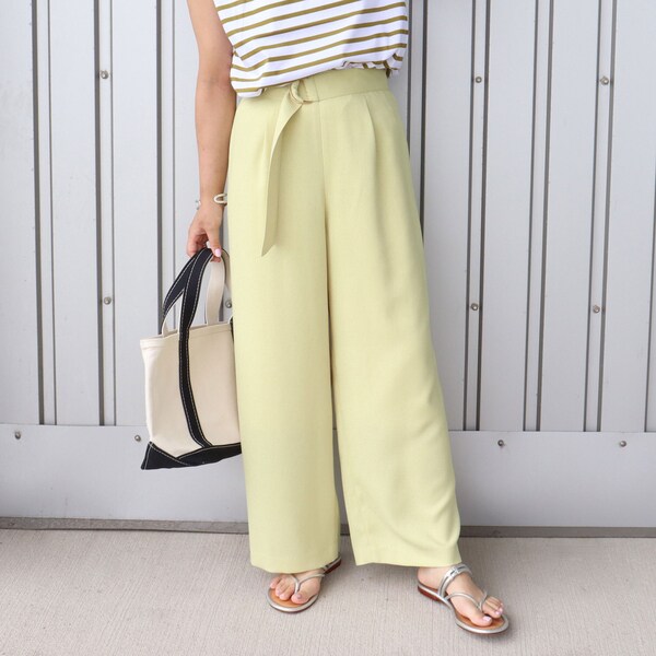 新品 ビアズリー 麻調合繊 前後パンツ 2way ガウチョ ベージュ F 新品 ビアズリー 麻調合繊 前後パンツ 2way ガウチョ ベージュ F