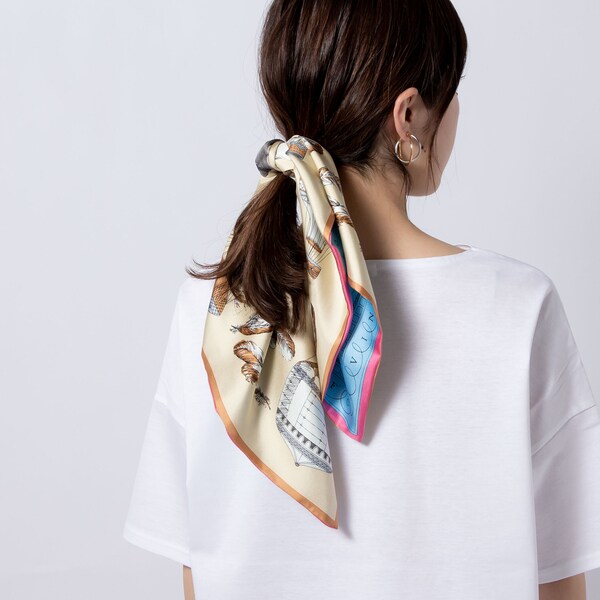 manipuri／ マニプリ】シルクリバーシブルスカーフ