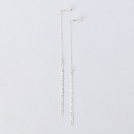 SUMIKANEKO／スミカネコ】Snake chain ピアス 