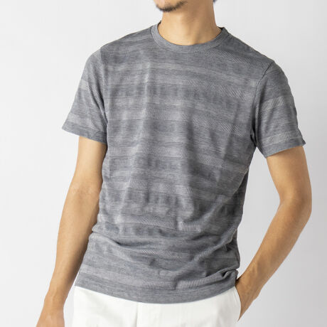 ボーダー シルケットｔシャツ ジャケットインナーにも最適 ノーリーズ Nolley S 1 0086 2 53 3 ファッション通販 マルイウェブチャネル