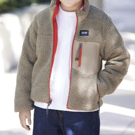 ◇【WEB限定】【TAION／タイオン】KIDS ダウン×ボア 