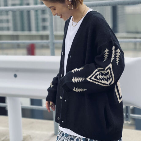 PENDLETON／ペンドルトン】Vネックモヘヤカーディガン 