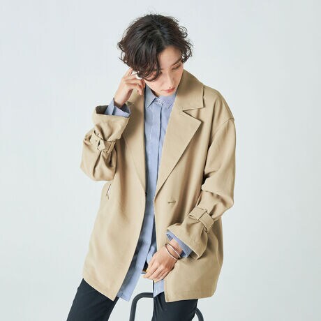 中空糸バッククロスショートトレンチコート | ノーリーズ(NOLLEY 