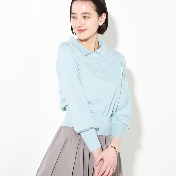 前後2WAYポロプルオーバーニット | ノーリーズ(NOLLEY'S