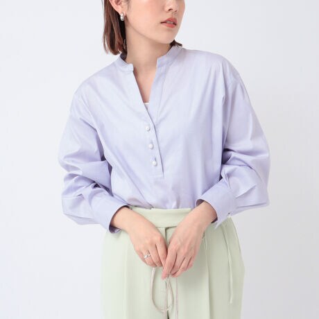 ◇【WEB限定カラーあり】パールボタンブラウス | ノーリーズ 