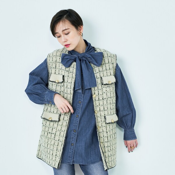 ノーリーズ　ニットベスト NOLLEY'S Sophi ベスト ジレ ニットジレ レディース : ZOZOTOWN