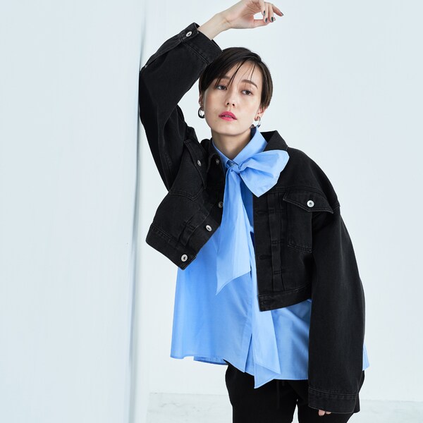 ギフトショート丈ジーンズジャケット ギフトショート丈ジーンズジャケット ギフトショート丈ジーンズ