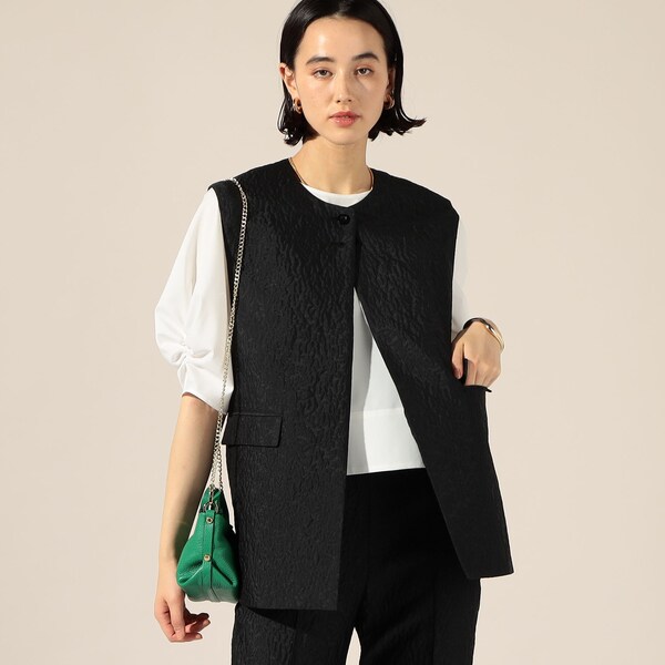 フラワージャガードジレベスト NOLLEY'S ノーリーズ NOLLEY'S（ノーリーズ）の「《セットアップ対応》フラワージャガード