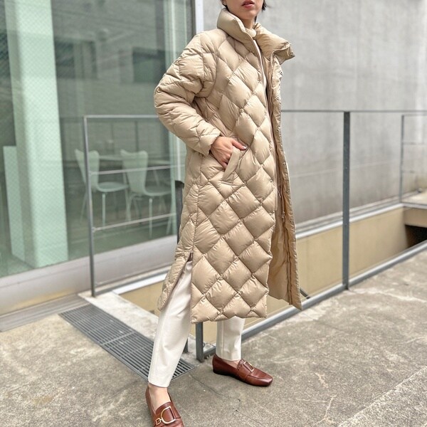 ◇【WEB限定】【TAION/タイオン】別注ダイヤキルトスタンドロング