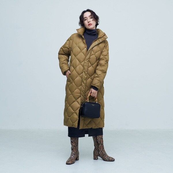NOLLEY'S【TAION/タイオン】別注ダイヤキルトスタンドロングダウン ノーリーズ NOLLEY'S ◇【WEB限定】【TAION/タイオン】別注