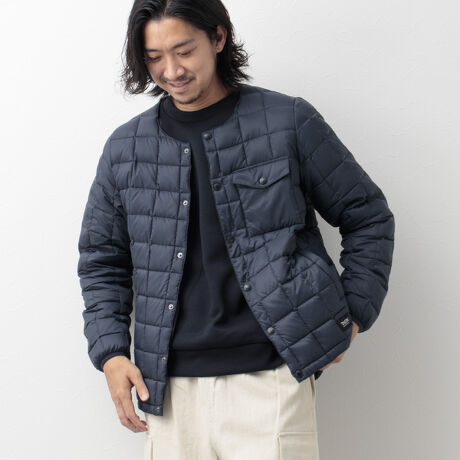 WEB限定】【TAION／タイオン】クルーネックダウンジャケット 